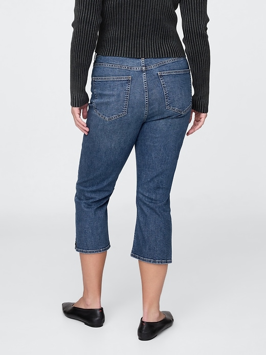 Image number 7 showing, High Rise Capri Jeans