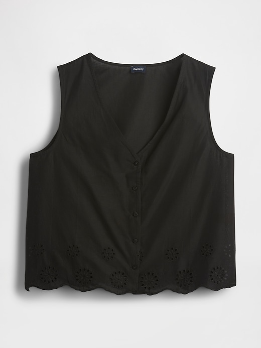 Image number 4 showing, Eyelet Hem PJ Top