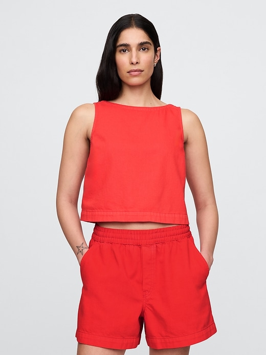 Image number 1 showing, UltraSoft Denim Shell Tank Top