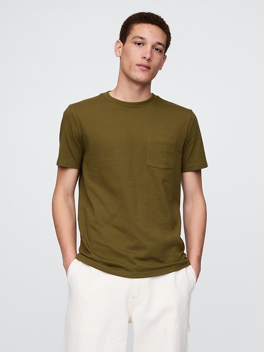 Image number 1 showing, Organic Cotton Pocket T-Shirt