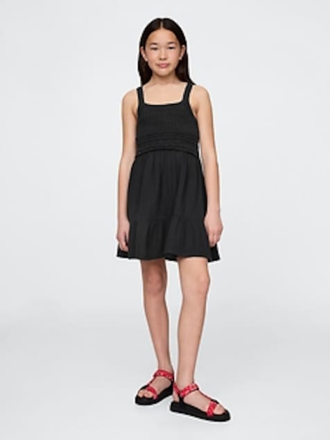 Kids Racerback Crochet Tank Dress