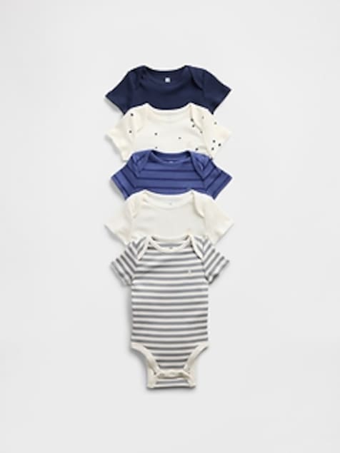 Baby First Favorites TinyRib Bodysuit (5-Pack)
