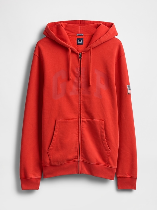 Image number 5 showing, VintageSoft Gap Logo Zip Hoodie