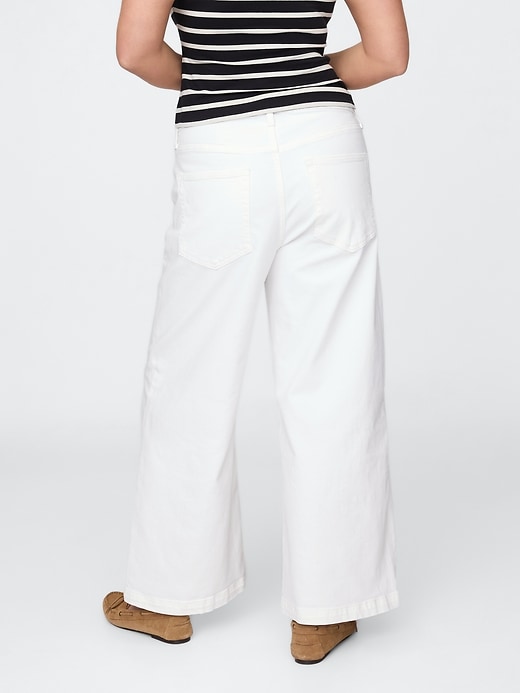 Image number 7 showing, Curvy High Rise Stride Wide-Leg Ankle Jeans