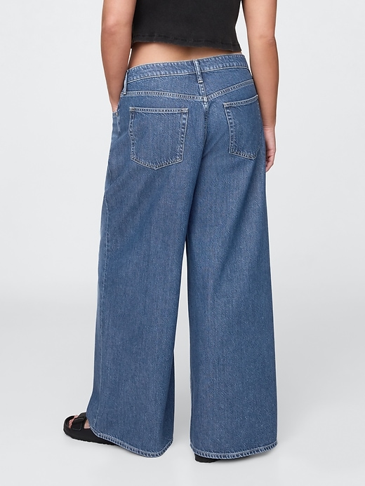 Image number 6 showing, Curvy Mid Rise UltraSoft Baggy Jeans