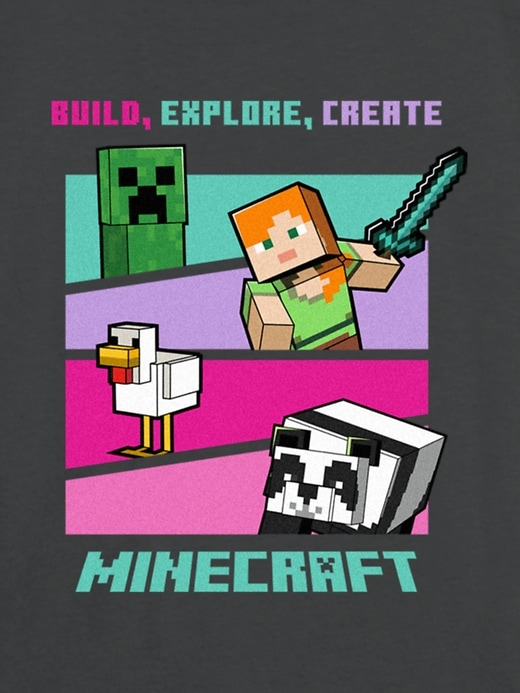 Image number 3 showing, Kids Minecraft Build Create Explore Graphic T-Shirt