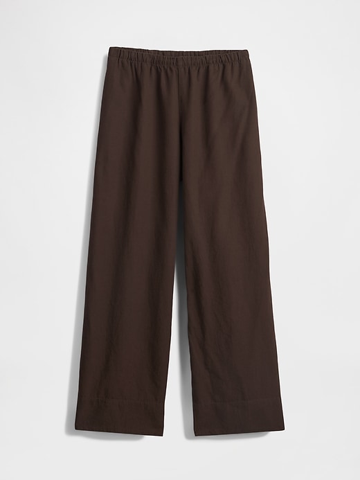 Image number 8 showing, Linen-Blend Easy Wide-Hem Pants