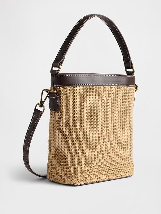 Image number 2 showing, Straw Crossbody Bag