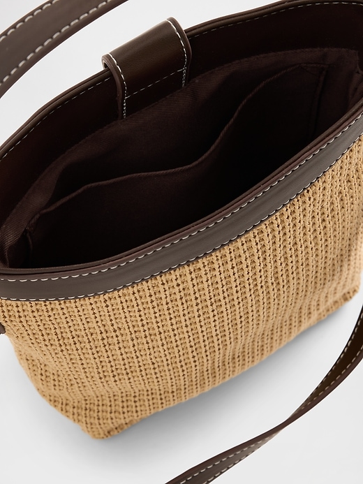 Image number 3 showing, Straw Crossbody Bag