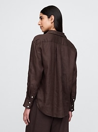 View large product image 41 of 62. 100% Linen Oversized Shirt
