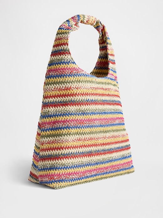 Image number 2 showing, Slouchy Straw Tote Bag