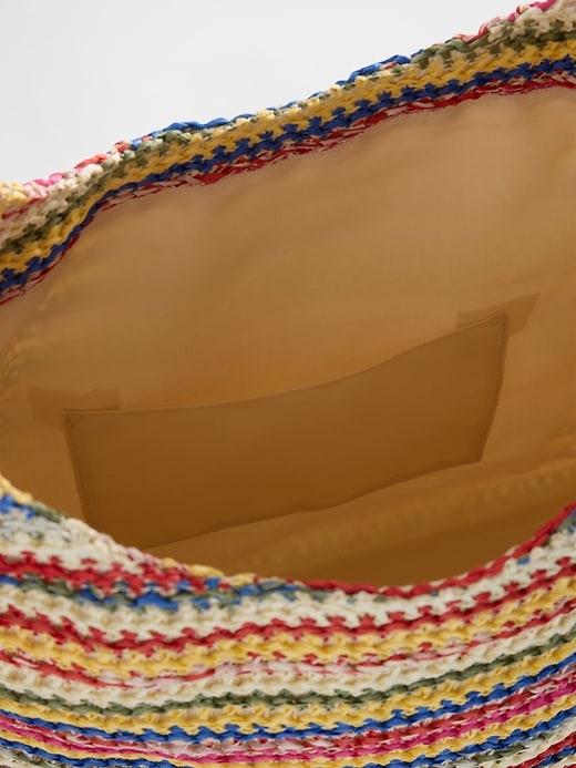Image number 3 showing, Slouchy Straw Tote Bag