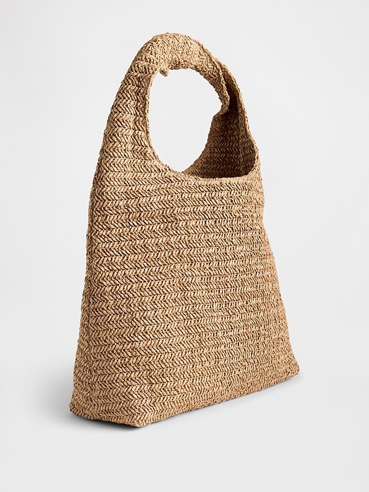 Image number 2 showing, Slouchy Straw Tote Bag