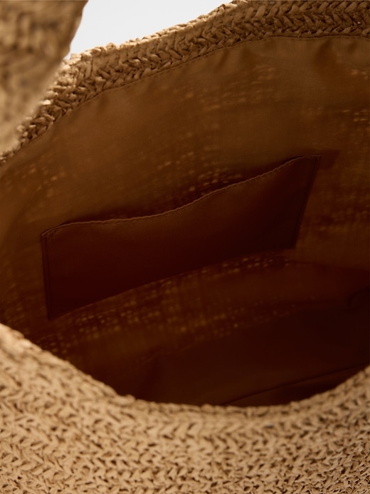 Image number 3 showing, Slouchy Straw Tote Bag