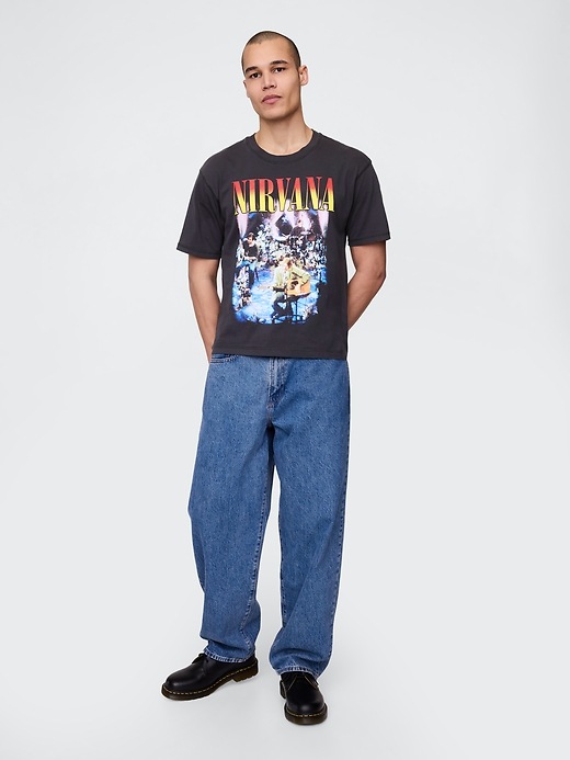 Image number 2 showing, Heavyweight Cropped Nirvana Graphic T-Shirt