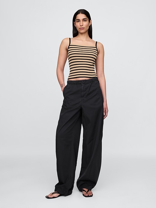 Image number 1 showing, Low Rise Barrel Parachute Pants