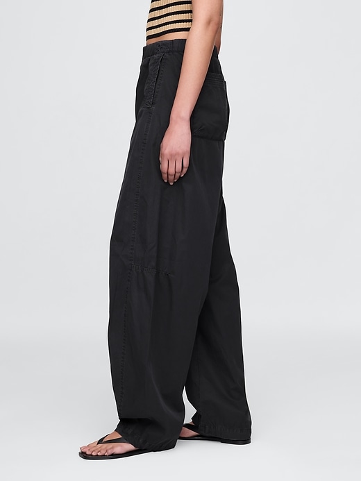 Image number 3 showing, Low Rise Barrel Parachute Pants