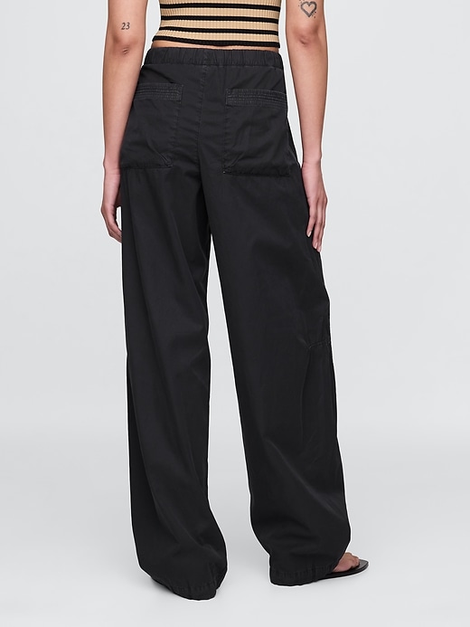 Image number 4 showing, Low Rise Barrel Parachute Pants