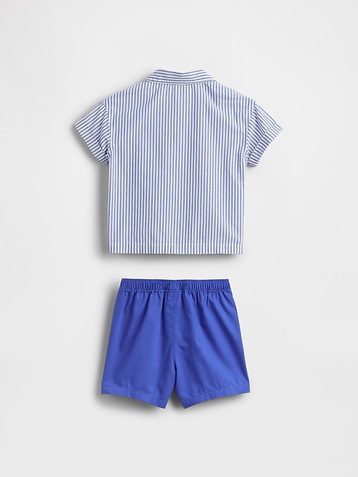 Image number 2 showing, Baby Poplin Outfit Set