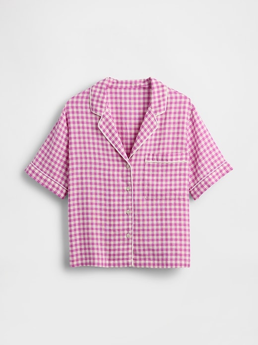 Image number 5 showing, Linen-Blend PJ Shirt