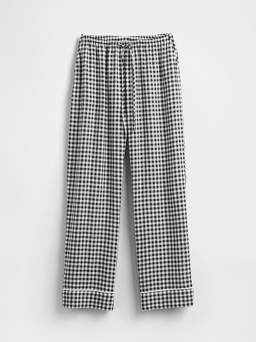 Image number 3 showing, Linen-Blend PJ Pants