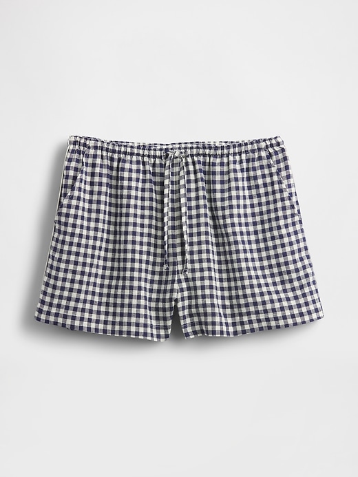 Image number 3 showing, Linen-Blend PJ Shorts