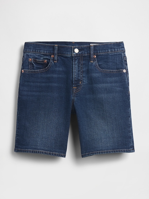 Image number 8 showing, 5" Mid Rise Denim Girlfriend Shorts