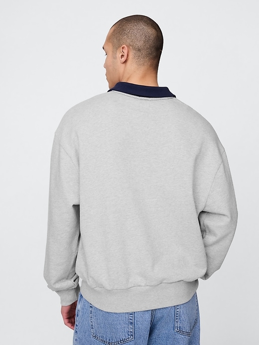 Image number 3 showing, Oversized Polo Sweatshirt