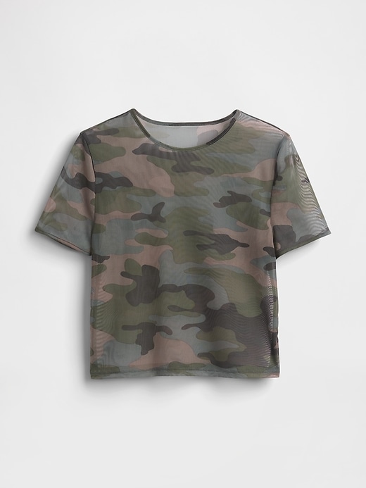 Image number 5 showing, Mesh Cropped T-Shirt