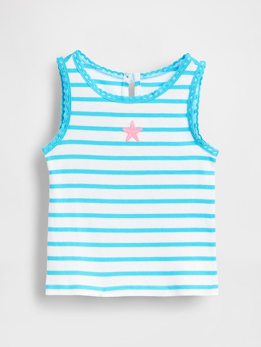 Image number 1 showing, Baby & Toddler Rib Graphic Tank Top