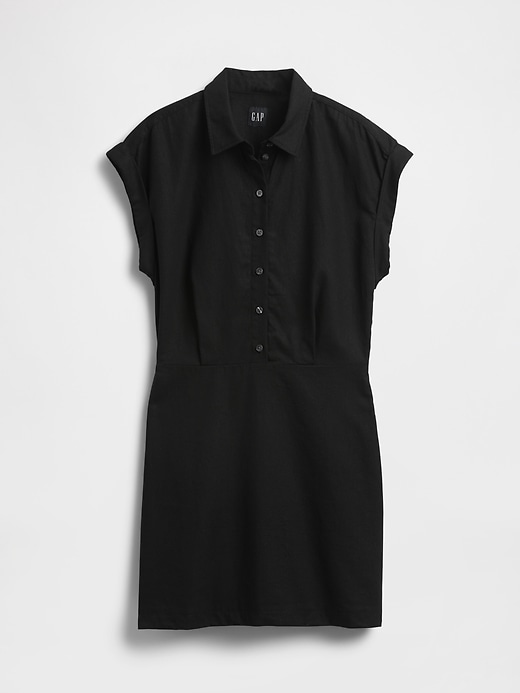 Image number 7 showing, Linen-Blend Shirtdress