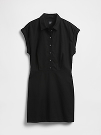 Linen-Blend Shirtdress