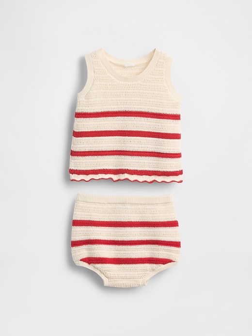 Image number 1 showing, Baby Crochet Outfit Set