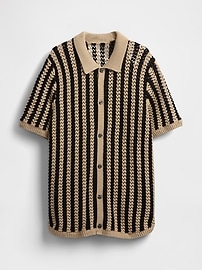 Mesh Sweater Shirt