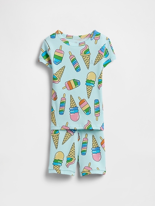 Image number 1 showing, Baby & Toddler Organic Ribbed Cotton PJ Set
