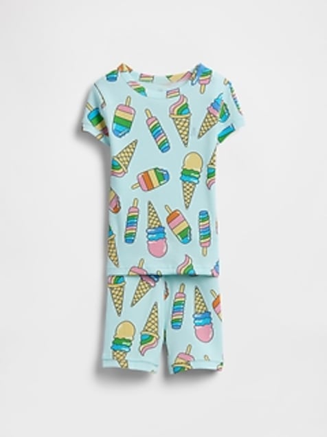 Baby & Toddler Organic Ribbed Cotton PJ Set