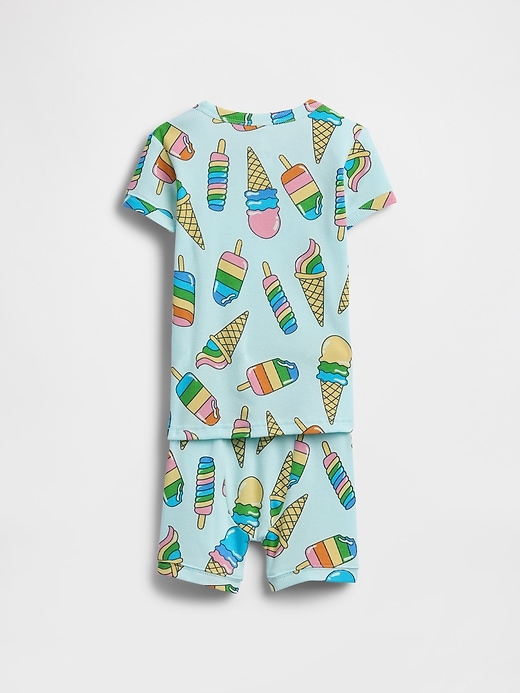 Image number 2 showing, Baby & Toddler Organic Ribbed Cotton PJ Set