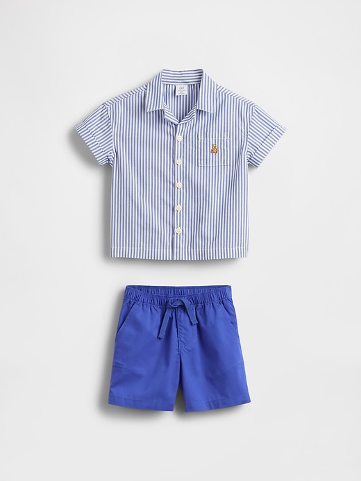 Image number 1 showing, Baby Poplin Outfit Set