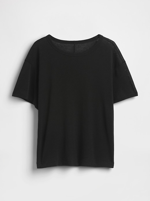 Image number 4 showing, Linen-Blend T-Shirt