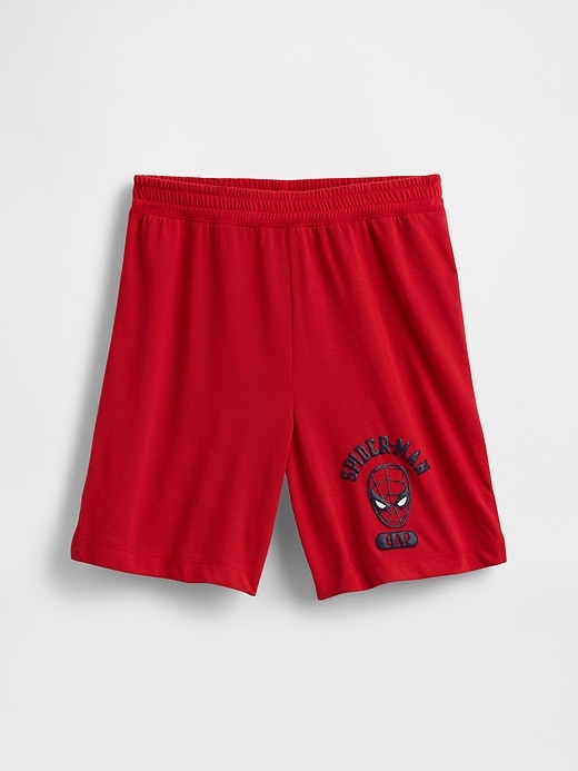 Image number 1 showing, Kids Marvel Recycled Spider-Man PJ Shorts