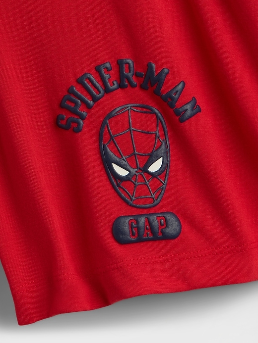 Image number 3 showing, Kids Marvel Recycled Spider-Man PJ Shorts