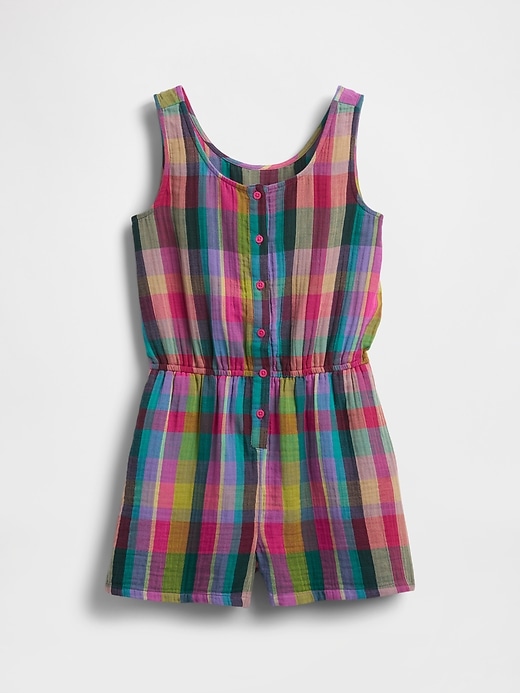 Image number 2 showing, Kids Crinkle Gauze Romper