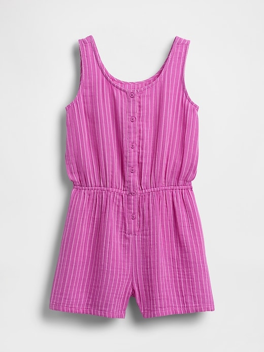 Image number 2 showing, Kids Crinkle Gauze Romper