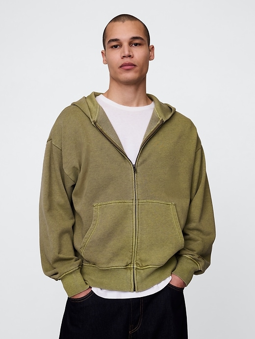 Image number 1 showing, Heavyweight Oversized Zip Hoodie