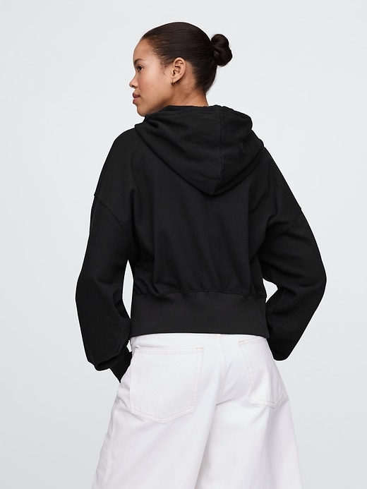 Image number 2 showing, Heavyweight French Terry Oversized Zip Wedge Hoodie