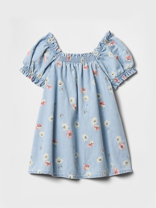 Image number 1 showing, Baby Floral Denim Dress