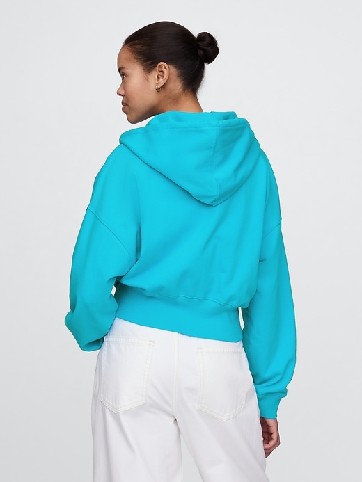 Image number 2 showing, Heavyweight French Terry Oversized Zip Wedge Hoodie