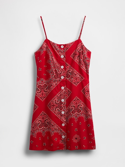 Image number 4 showing, Linen-Blend Tie-Back Mini Dress