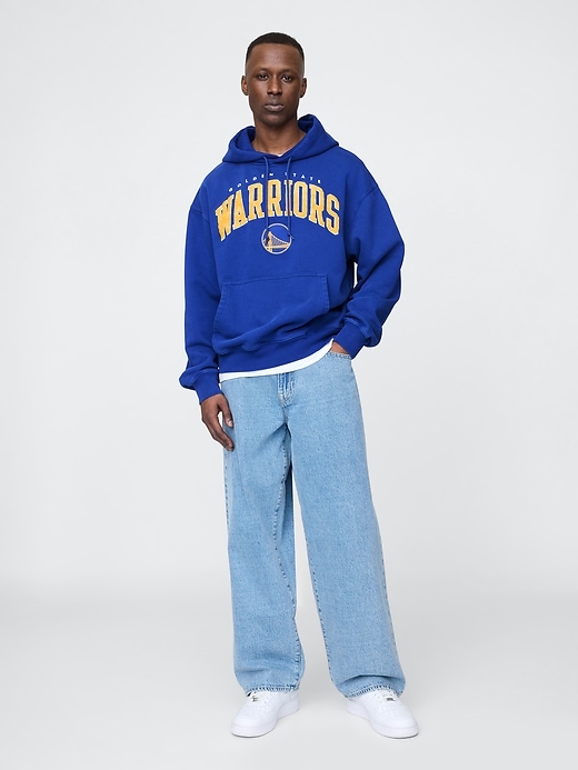 Image number 2 showing, NBA Golden State Warriors Logo Heavyweight Hoodie