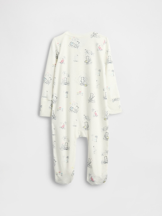 Image number 2 showing, Baby First Favorites Organic Cotton Footed One-Piece